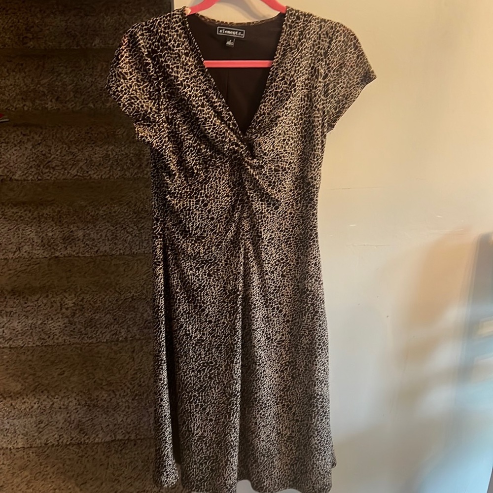 Women size small, elementz leopard print dress